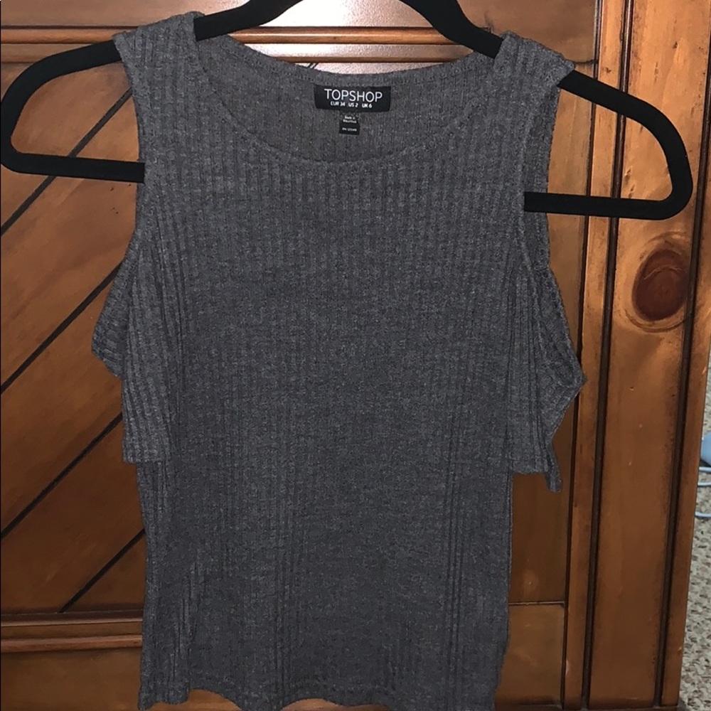 A top shop open shoulder top